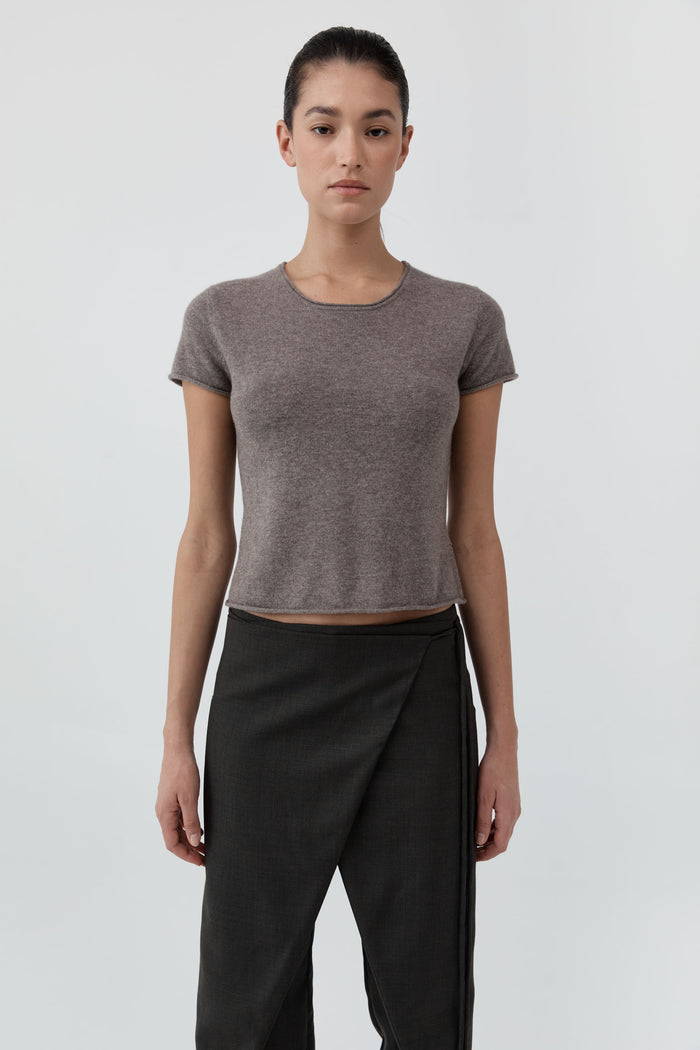 Fine Merino Wool Baby Tee - Vapor