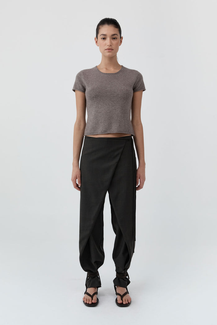 Fine Merino Wool Baby Tee - Vapor