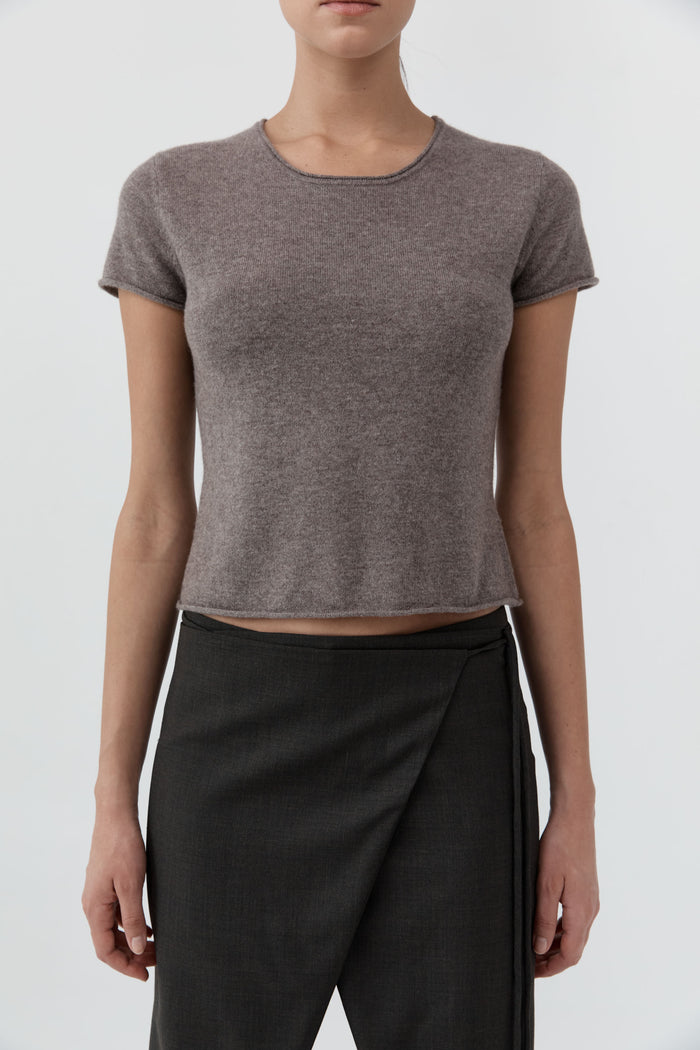 Fine Merino Wool Baby Tee - Vapor