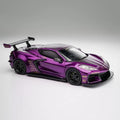 Fine Model 1/64 LB Corvette C8 Diecast Car Model Limited Edition Alloy Collectible with Display Case