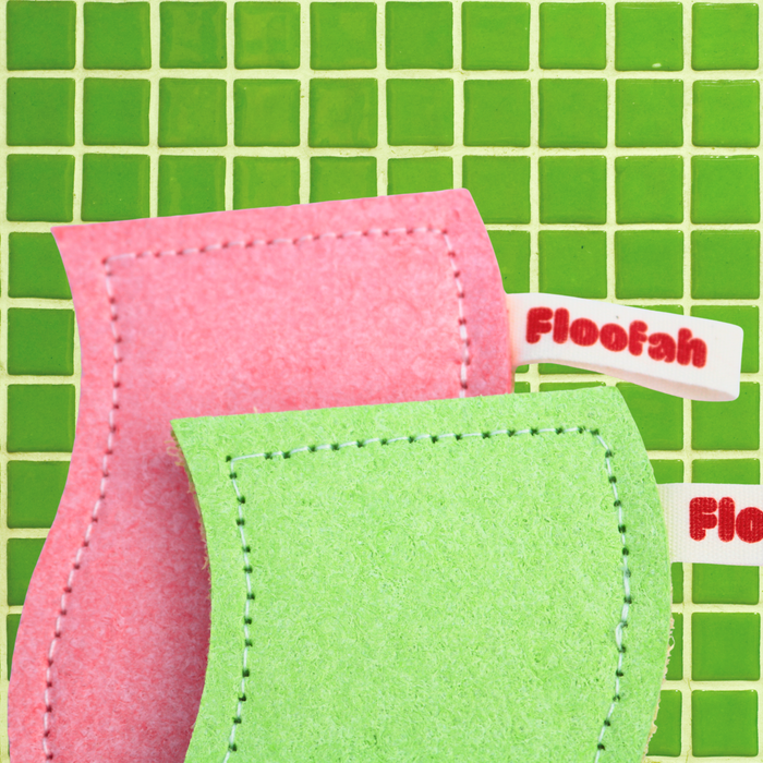 Floofah - Floofah Luffa+Wood Dual Kitchen Sponge - Green