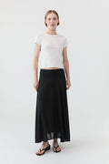 Fluid Jersey Skirt - Charcoal