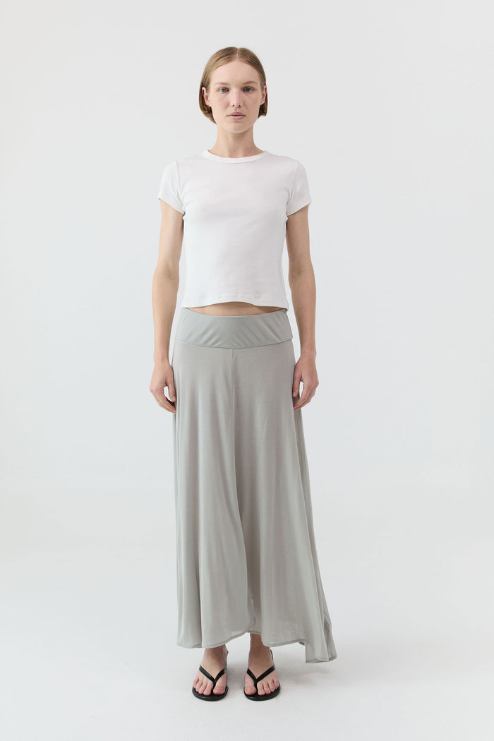 Fluid Jersey Skirt - Soft Ash
