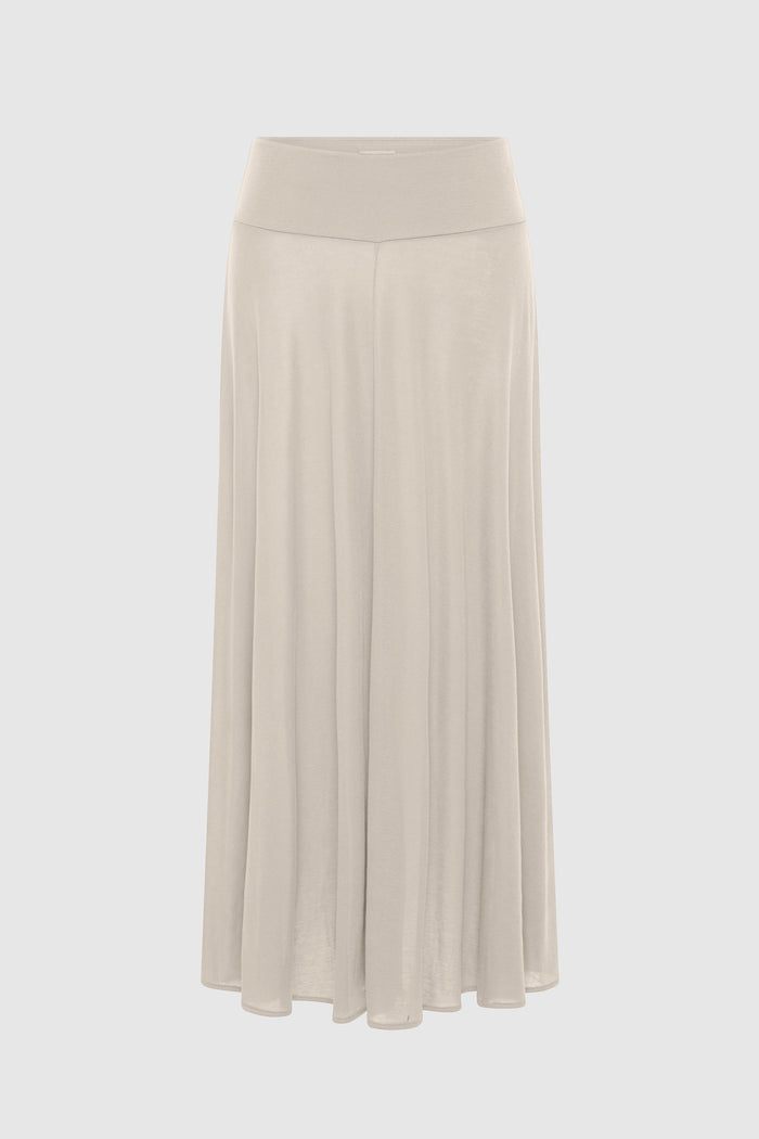 Fluid Jersey Skirt - Soft Ash