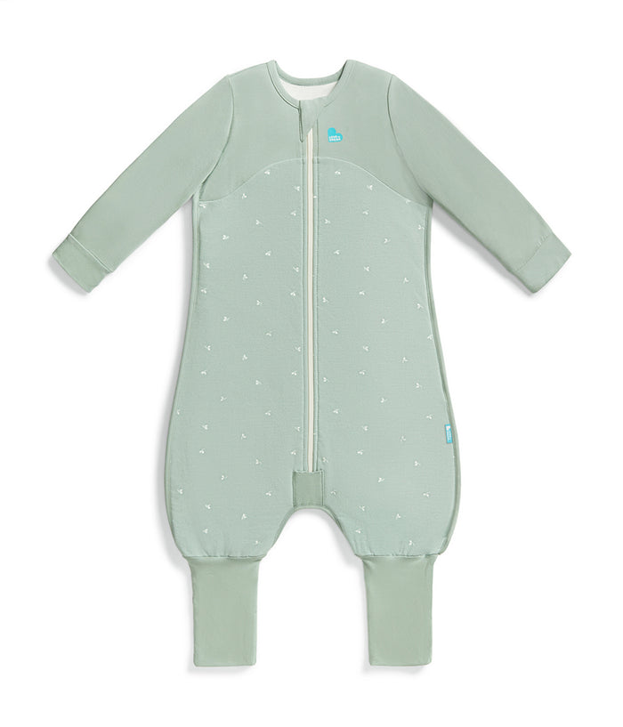 Footed Sleep Bag 2 Piece Bundle | 1.5 TOG | Oatmeal Twigs | Olive Twigs