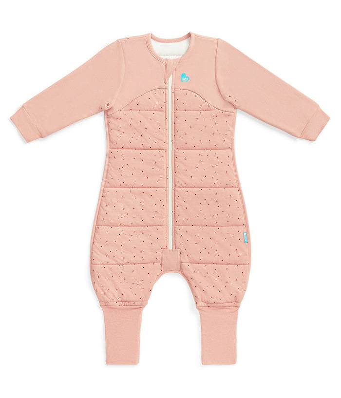 Footed Sleep Bag 2 Piece Bundle | 2.5 TOG | Oatmeal Bees | Rose Pebbles