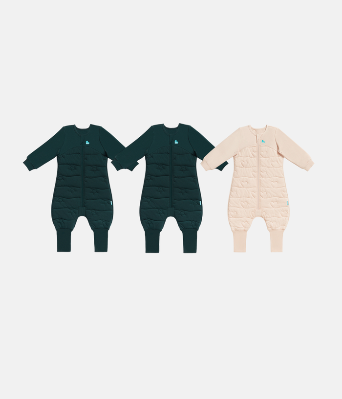 Footed Sleep Bag Bundle | 3.5 TOG | Forest Star 2 | Blush Heart