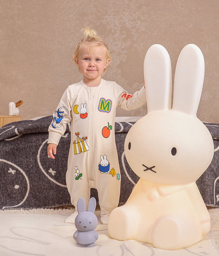 Footed Sleep Bag Long Sleeve 1.0 TOG Cotton Birch Miffy Placement