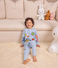 Footed Sleep Bag Long Sleeve 1.0 TOG Cotton Blue Miffy Placement