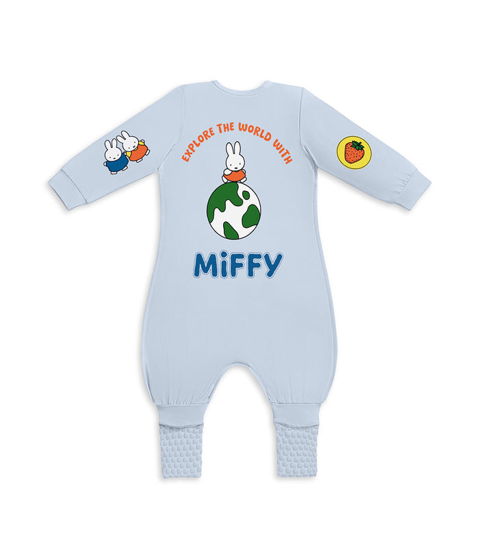 Footed Sleep Bag Long Sleeve 1.0 TOG Cotton Blue Miffy Placement