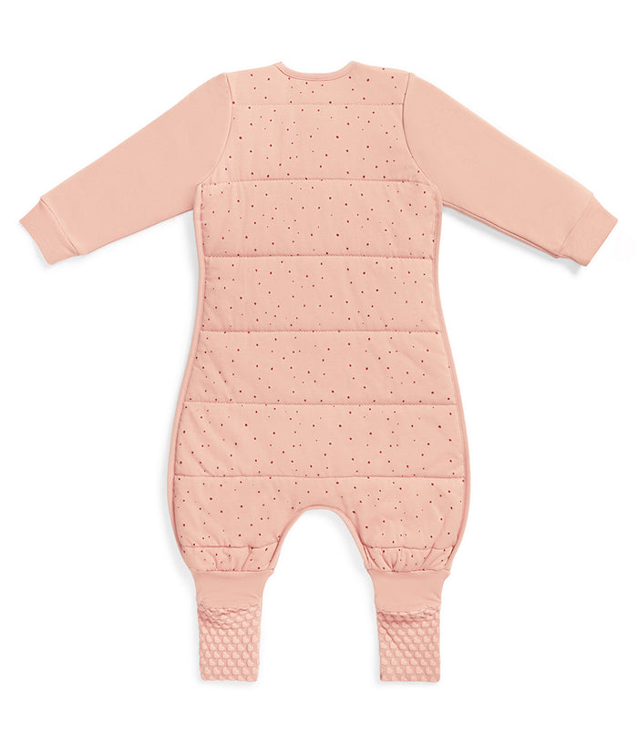 Footed Sleep Bag Long Sleeve 2.5 TOG Cotton Rose Pebbles