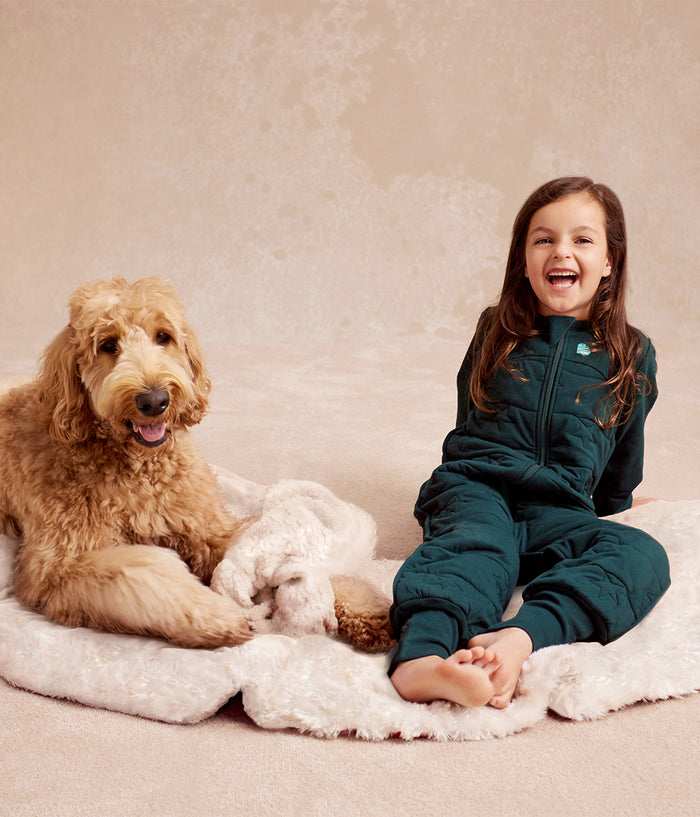 Footed Sleep Bag Long Sleeve 3.5 TOG Cotton Forest Star Quilting