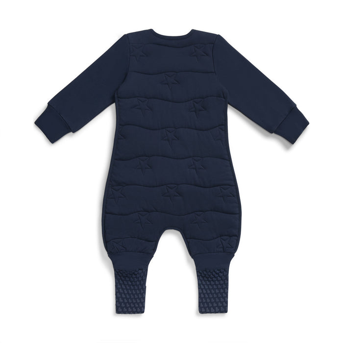Footed Sleep Bag Long Sleeve 3.5 TOG Cotton Navy Star Quilting