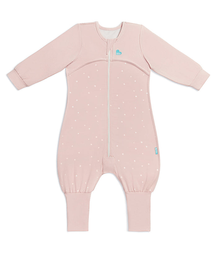 Footed Sleep Bag & Pyjama Bundle | 1.0 TOG | Powder Pink Twinkle | Blush Cherries