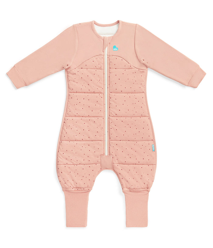 Footed Sleep Bag & Pyjama Bundle | 2.5 TOG | Rose Pebbles | Blush Cherries