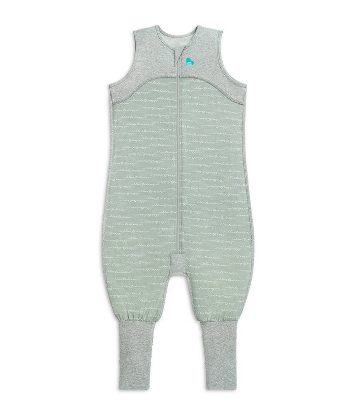 Footed Sleep Bag Sleeveless 0.2 TOG Organic Cotton Olive Dreamer