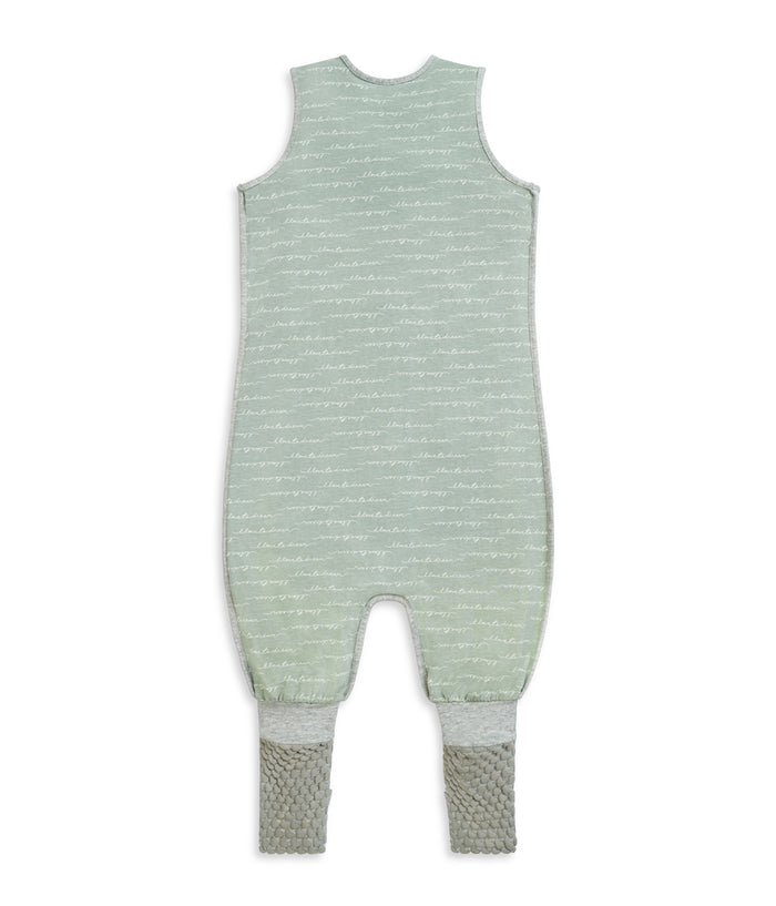 Footed Sleep Bag Sleeveless 0.2 TOG Organic Cotton Olive Dreamer