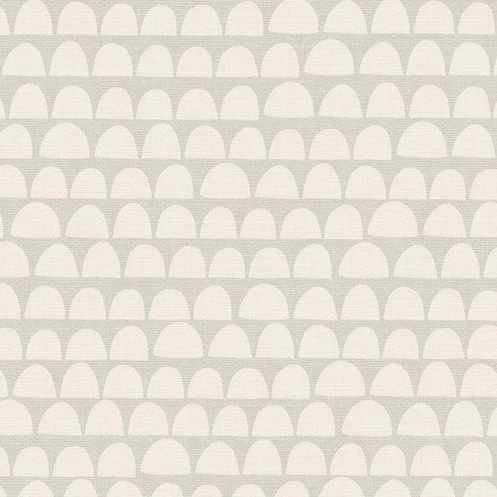 The Freehand Arches Wallpaper in Gray adds visual interest and a touch of whimsy to any room.