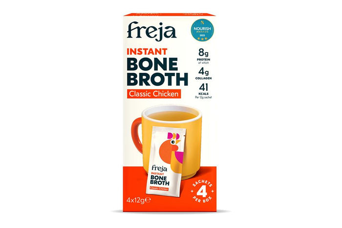 Freja Instant Bone Broth Chicken 4 x 12g Sachets