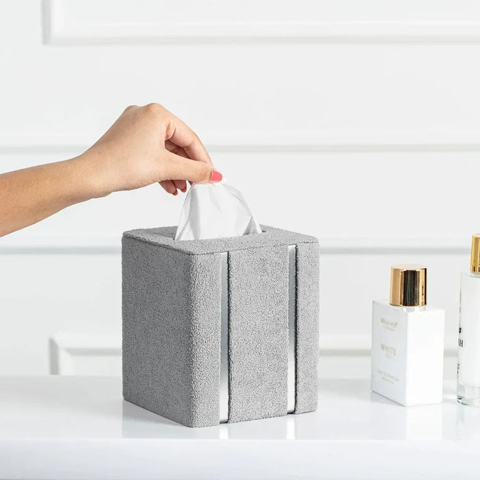 Silver / Tissue Box