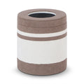 Wastebin / Brown/Off-White