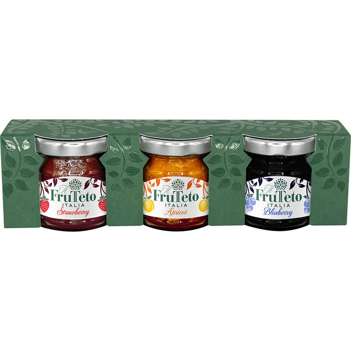 Frutteto Italia TRIO Christmas Gift Set of Organic Fruit Spreads 3 x 40g