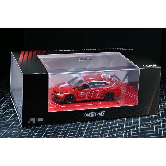 GATHERJOY 1:43 Mitsubishi Lancer Evolution IX Die Casting Alloy Car Model Collection Souvenir.