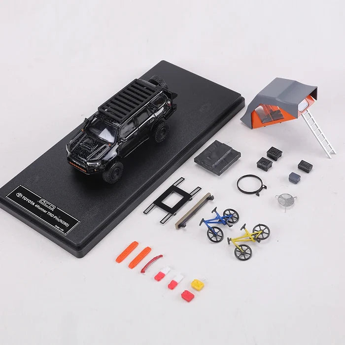 GCD 1:64 4Runner TRD Pro N280 SUV Heavily Modification Version Alloy Model Car