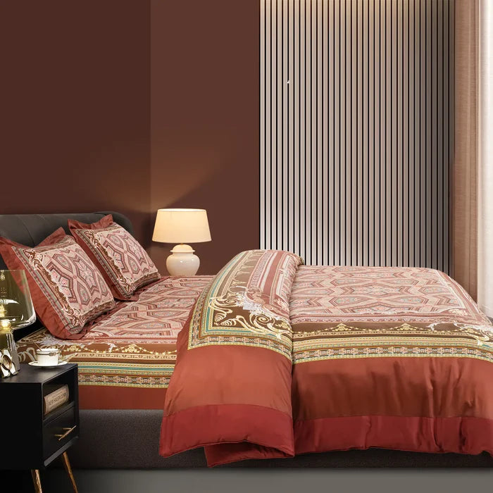 Global Black Cotton Prints Bedding Collection