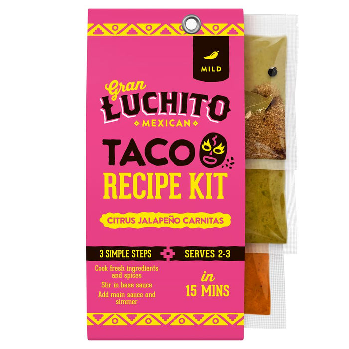 Gran Luchito 'Citrus Jalapeno' Easy Carnitas Taco Recipe Kit 270g