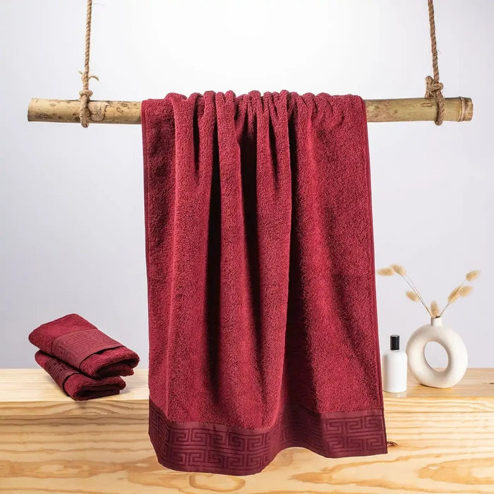 Burgundy / Bath Towel 70 cm X 1.4 mtr