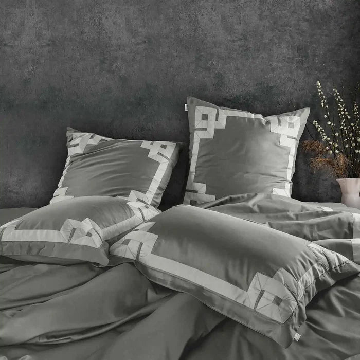 Bedding 6Pcs Set / Grey/ight grey