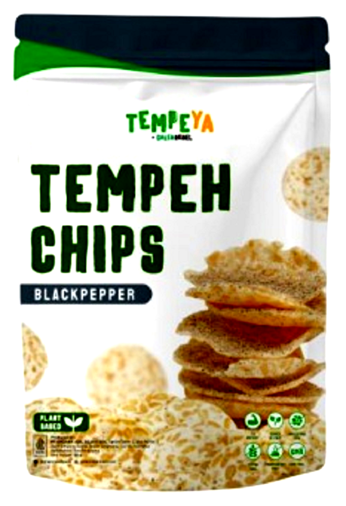 Crunchy Black Pepper Tempeh Chips 80g