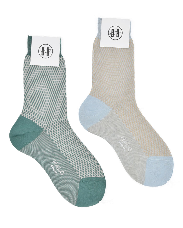 Halo Honeycomb Cotton Crew Sock