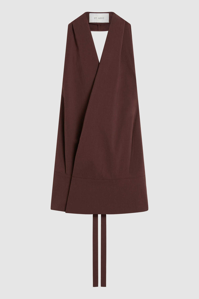 Halter Wrap Top - Liqueur