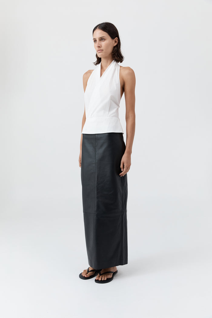 Halter Wrap Top - White