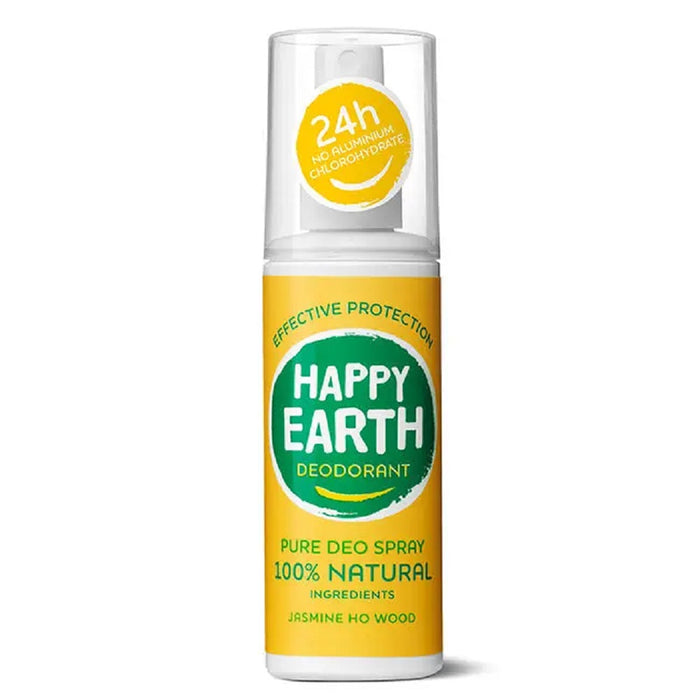 Happy Earth Natural Deodorant Spray Jasmine Ho Wood 100ml