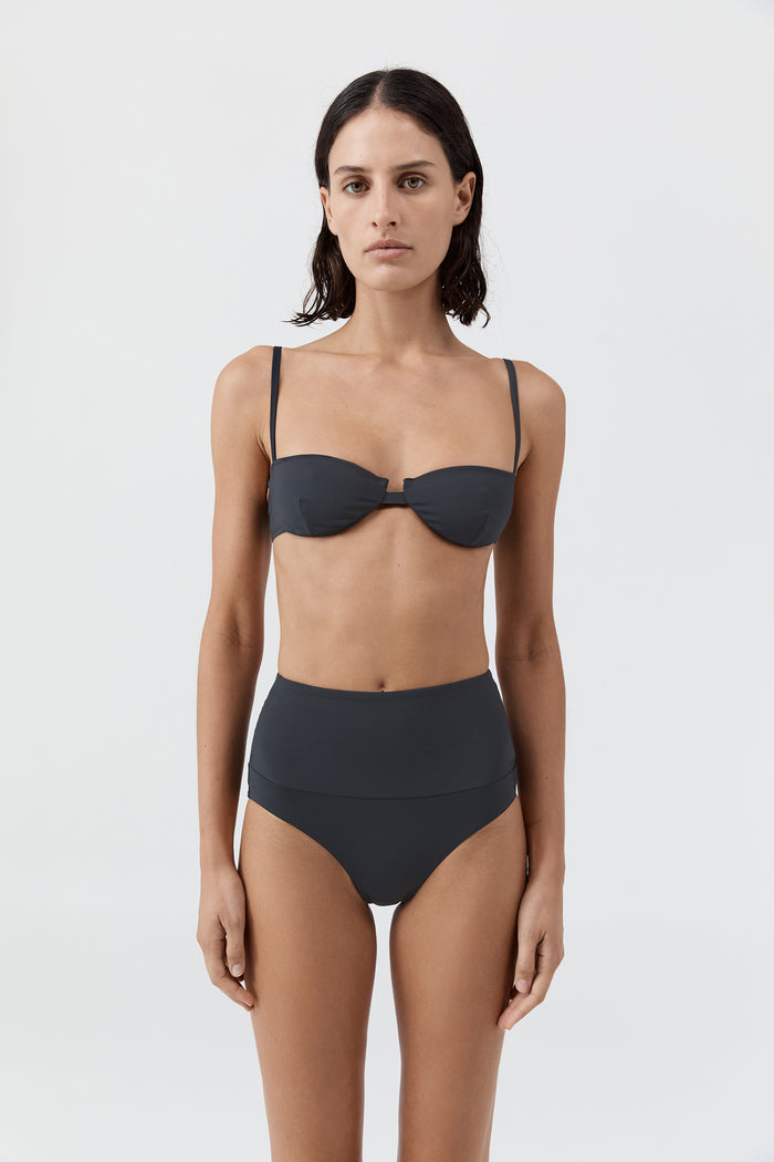High Waisted Briefs - Graphite