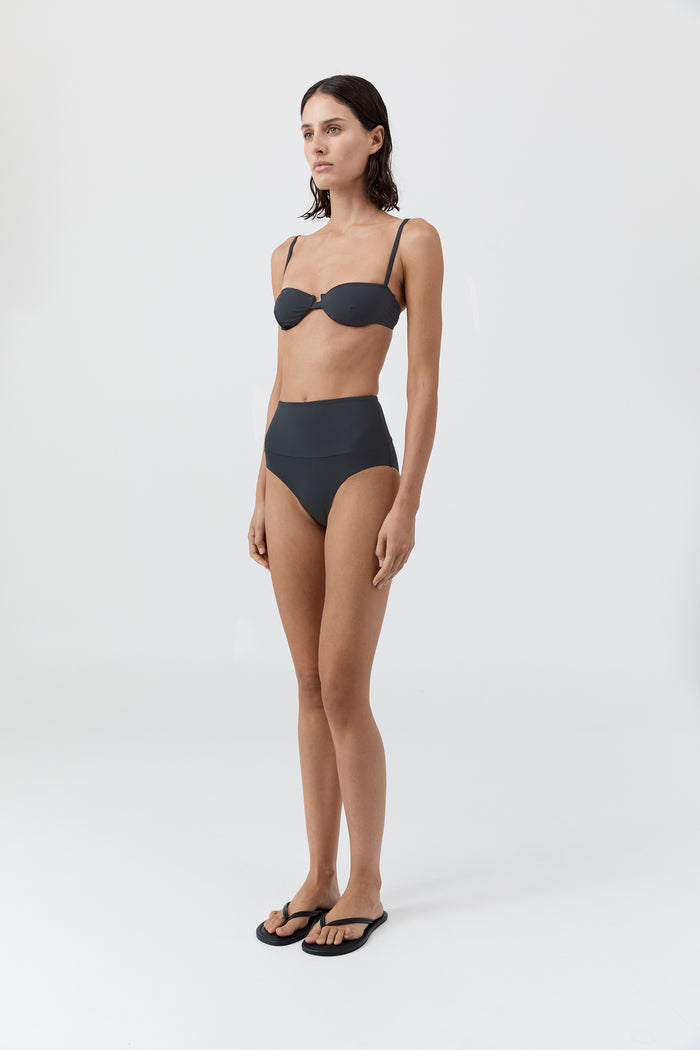 High Waisted Briefs - Graphite