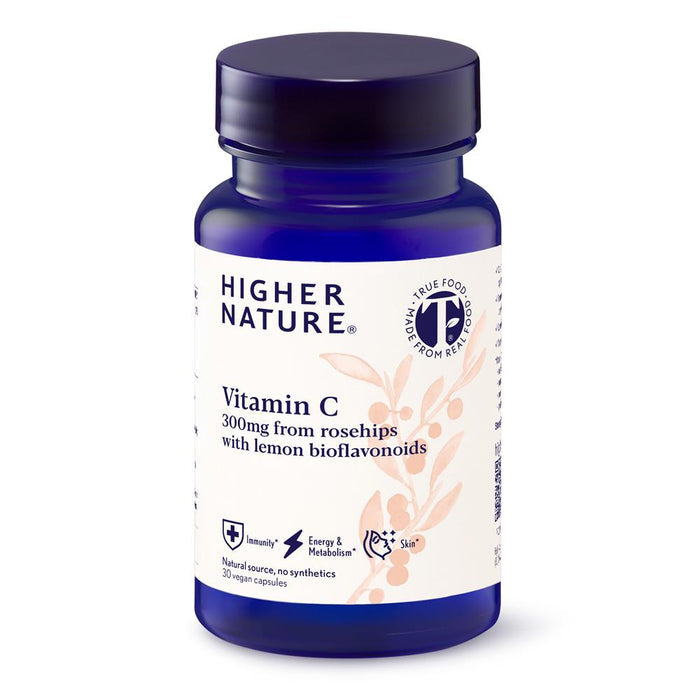 Higher Nature True Food Vitamin C 300mg 30 Capsules