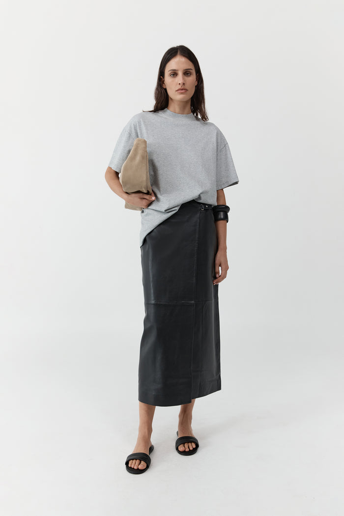 Homme Tee - Light Grey Marle