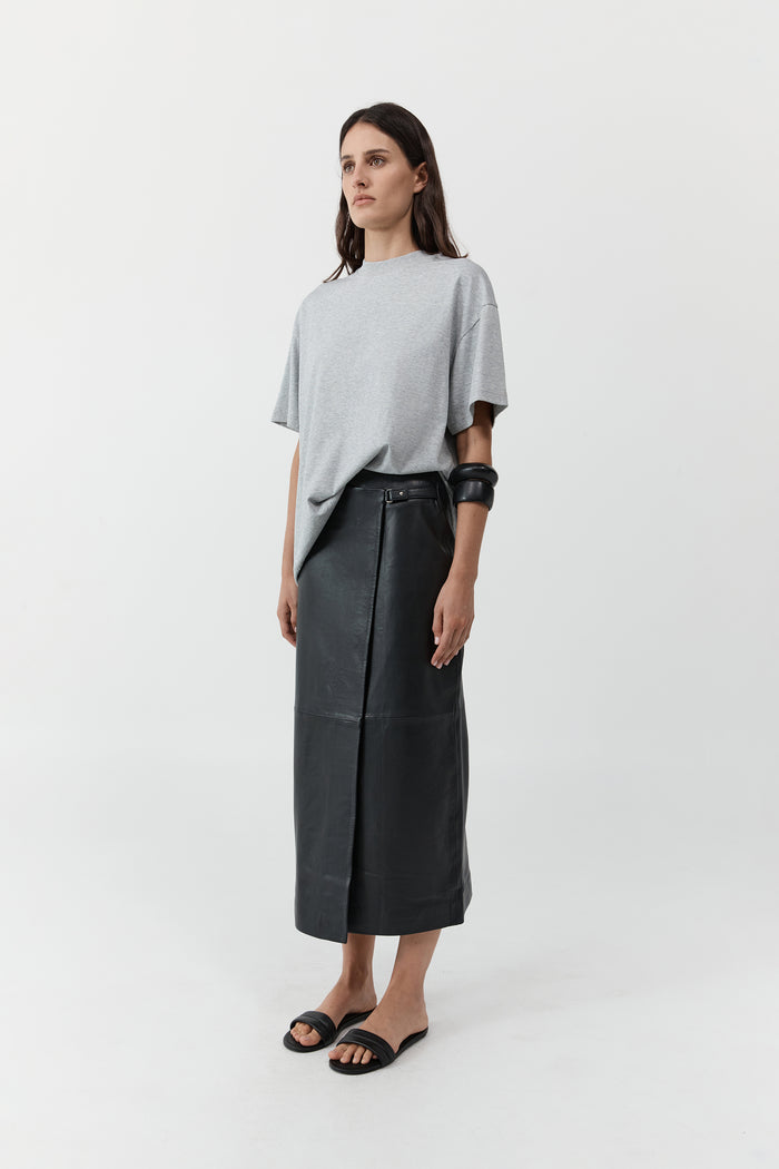 Homme Tee - Light Grey Marle