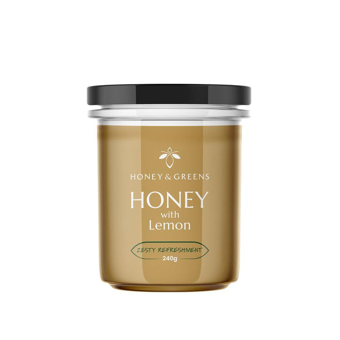 Honey & Greens British Honey with Lemon 240g