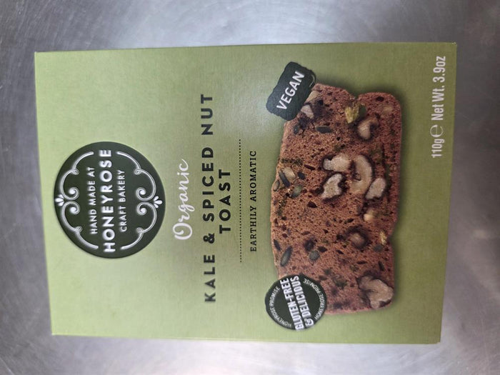 Honeyrose Organic Gluten Free Vegan Kale & Spiced Nut Toast 110g