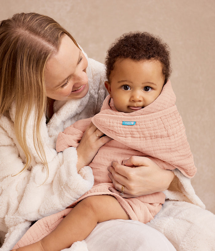 Hooded Towel Muslin Blush