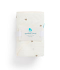 Hooded Towel Muslin Cream Bees