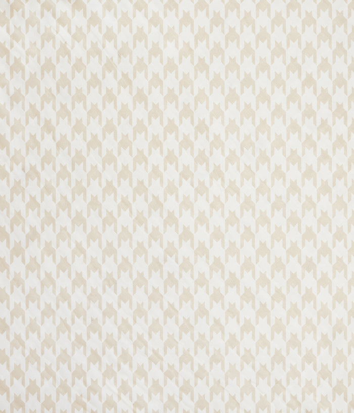 Hooded Towel Muslin Tan Houndstooth