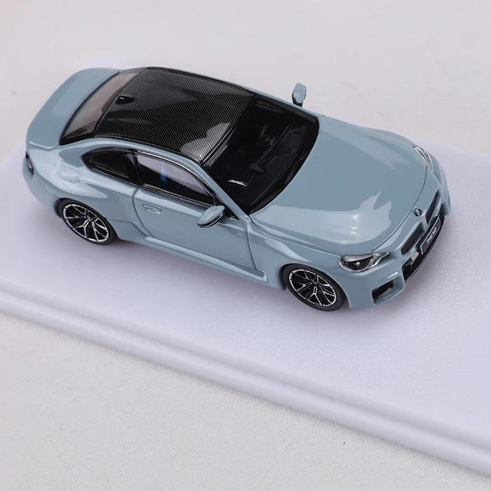 Howie Model 1:64 M2 G87 Gray Alloy Simulation Car Model Toy Collection Display Piece