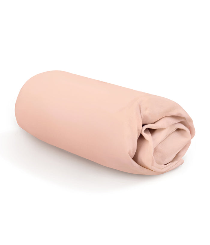 HushDry™ 2-in-1 Waterproof Fitted Cot Bed Sheet Viscose from Bamboo Blush