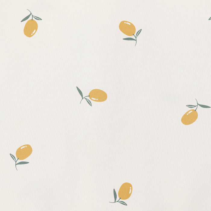 HushDry™ 2-in-1 Waterproof Fitted Cot Bed Sheet Viscose from Bamboo Cream Lemons